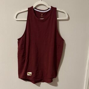 Tracksmith Harrier Tank - Berry - 89% Merino Wool